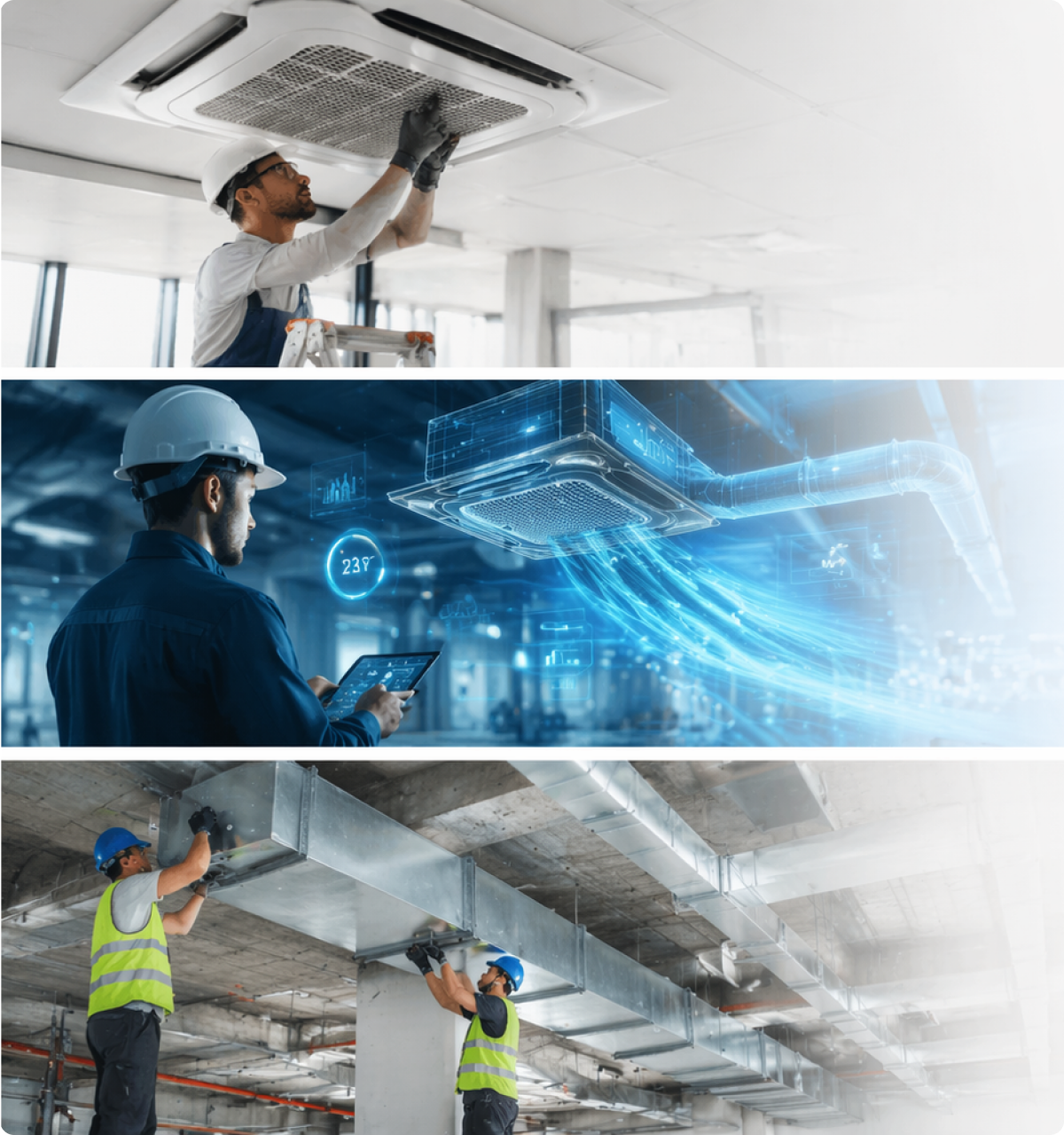 HVAC service team